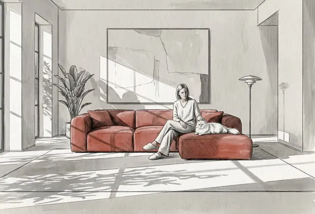 Modular sofa — AI product visualization