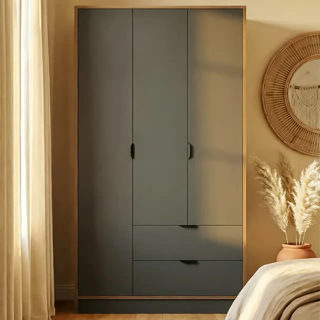 Anthracite wardrobe — AI product visualization